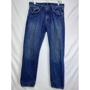 Polo by Ralph Lauren Mens 32 x 34 Blue Classic 867 Denim Preppy Straight Jeans